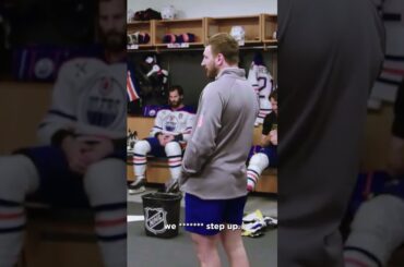 Hyman the hype man 👏 (via @edmontonoilers/TT)
