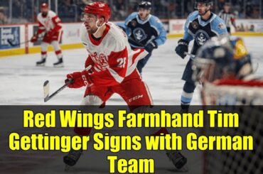 Red Wings Farmhand Tim Gettinger Signs with German Team | NHL Debut Abroad?