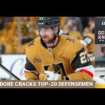 Vegas Golden Knights defenseman Shea Theodore cracks the NHL's top 20 defensemen list