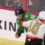 Stephen Johns vs Brayden Schenn Dec 10, 2016