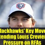 Blackhawks' Key Move: Extending Louis Crevier & Pressure on RFAs