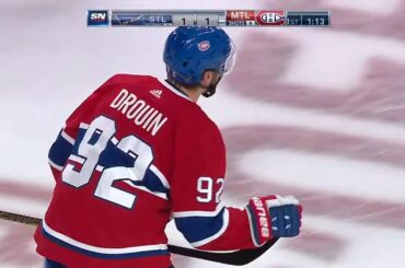 Jonathan Drouin SCORES AFTER HE COMES OFF THE BENCH/Canadiens vs Blues/October 12 NHL Season 2019