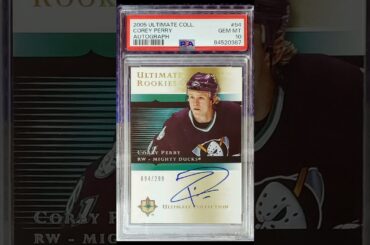 PSA 10 Graded Corey Perry 2005 Ultimate Collection Auto Rookie Hockey Card
