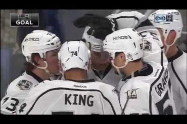 Jeff Carter Scores on Robin Lehner | Kings Trail Sabres 4-3