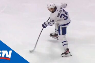 Auston Matthews Hammers First Goal Of Season Past Matt Murray