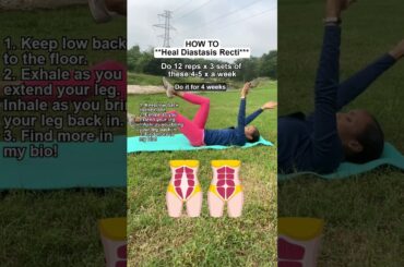 HEAL your diastasis recti NATURALLY with these exercises! 💪