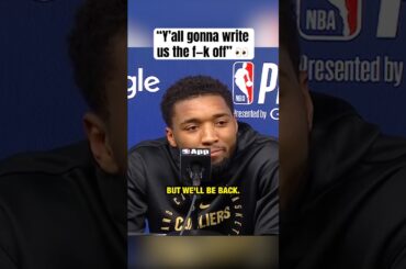 Donovan Mitchell after being eliminated ✍️