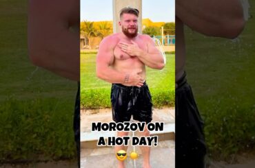 Artyom Morozov on a Hot Day Be Like:🔥#armwrestling #artyommorozov #shower #hotdays #funny #morozov
