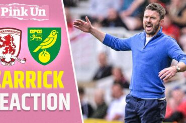 Michael Carrick Reaction | Middlesbrough 0-0 Norwich City | The Pink Un