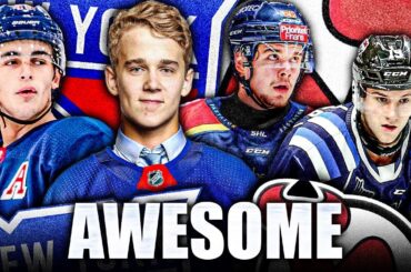 AWESOME Rangers & Devils Prospects—Braden Schneider, Nils Lundkvist, Alexander Holtz, Dawson Mercer