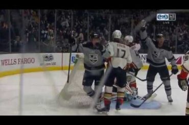 Tyler Toffoli Scores on Jonathan Bernier | Kings Tied with Ducks 1-1