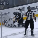 Dylan Holloway challenges Vince Dunn after hit on Holloway [Both Broadcasts]