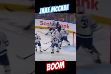 McCabe drops Hyman with a beauty hit #hockey #short