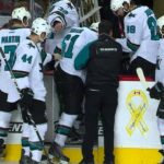 Gotta See It: Braun heads off after blocking shot with helmet