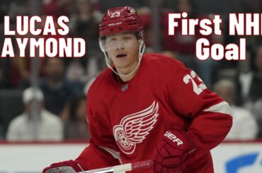 Lucas Raymond #23 (Detroit Red Wings) first NHL goal Oct 19, 2021