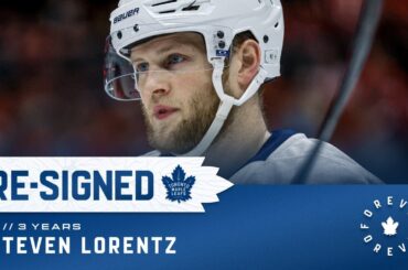 TORONTO MAPLE LEAFS RE-SIGN STEVEN LORENTZ!