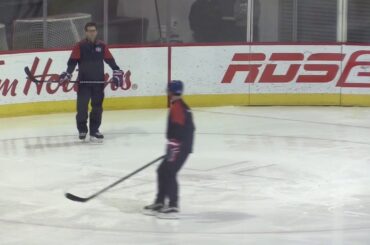 RAW: Montreal Canadiens Paul Byron on the ice