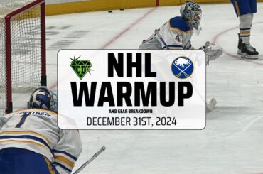NHL Warmup & Gear Breakdown | Buffalo Sabres | Ukko-Pekka Luukkonen & James Reimer