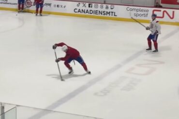 Lane Hutson was at the Practice Today!