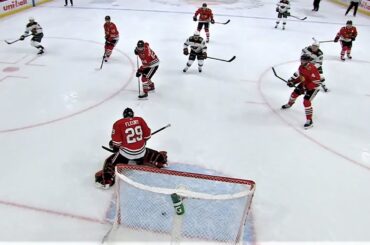 Ryan Hartman Rips Home His Second Goal Of The Game Beating Fleury Under The Arm
