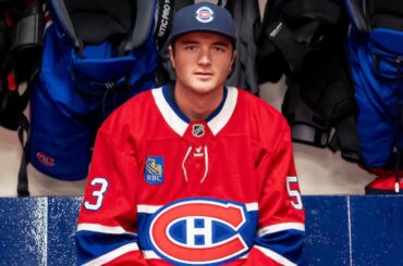 Noah Dobson was at the Practice TODAY!