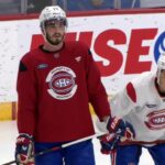 Images de Kirby Dach et de Zachary Bolduc à Brossard