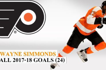 Wayne Simmonds (#17) All 24 Goals of the 2017-18 NHL Season