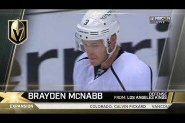 From the LA Kings, Las Vegas Selects...Brayden McNabb