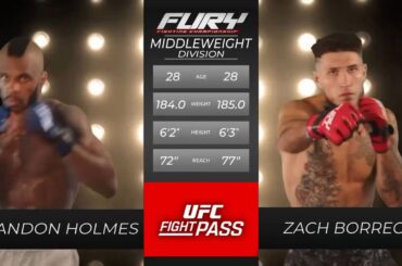 Fury FC 104: Brandon Holmes vs Zach Borrego | May 25, 2025
