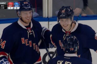 Raanta makes 31 saves as Rangers edge Red Wings, 3-2