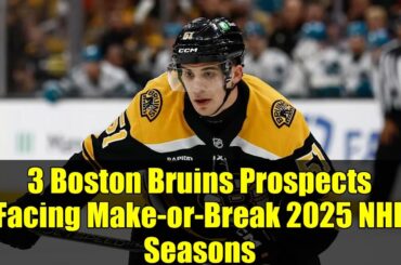 3 Boston Bruins Prospects Facing Make-or-Break 2025 NHL Seasons