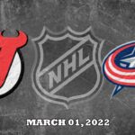 NHL Devils vs Blue Jackets | Mar.01, 2022