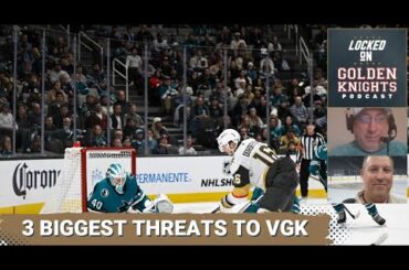 What are the three biggest threats to the Vegas Golden Knights heading into next season?