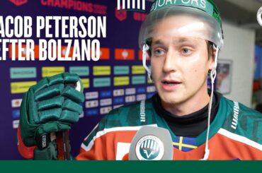 Jacob Peterson efter 3-0 mot Bolzano