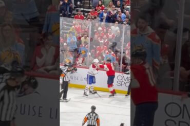 Xhekaj vs Greer 🥊 Montreal Canadiens vs Florida Panthers #shorts #nhl #hockey