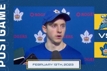 Toronto Marlies Post-Game | Toronto Marlies vs Manitoba Moose | February 13, 2023