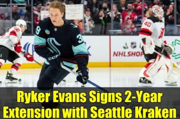 Ryker Evans Signs 2-Year Extension with Seattle Kraken | NHL News