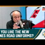 How did the Carolina Hurricanes come up with their new road uniforms?