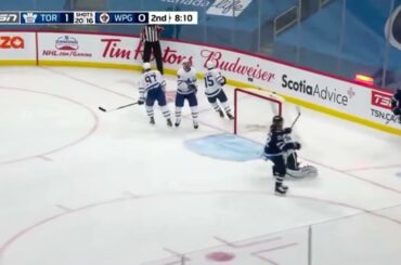 Andrew Copp 1-1 Goal Jets Vs Leafs April 2, 2021