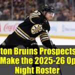 5 Boston Bruins Prospects Who Won't Make the 2025-26 Opening Night Roster