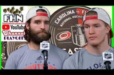 Aaron Ekblad/Anton Lundell, Game 4 ECF Morning Skate: Carolina Hurricanes @ Florida Panthers