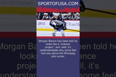 Jets’  Morgan Barron Sports Gnarly Look After Taking Skate To Face Vs. Knights #shorts