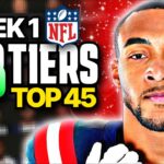 Fantasy Football Week 1 RB Rankings (Top 45)