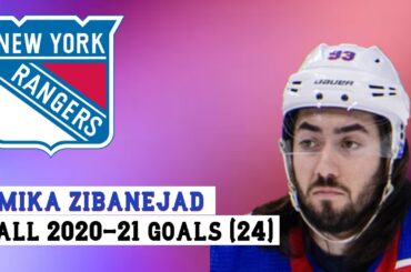 Mika Zibanejad (#93) All 24 Goals of the 2020-21 NHL Season