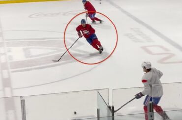 Juraj Slafkovský was at the Practice Today