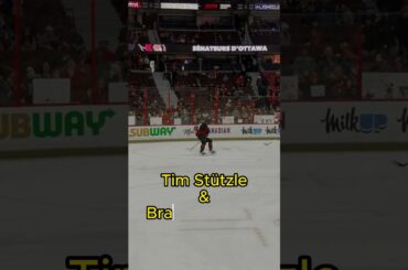 Tim Stützle Brady Tkachuk Warm Up Ritual Senators