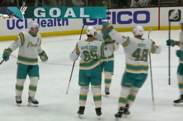 Alex Barabanov assists on Karlsson's goal vs Ducks (9 dec 2022)