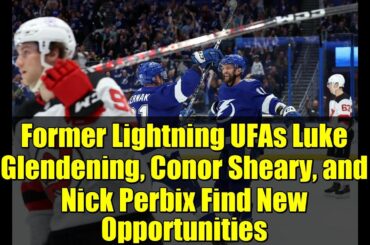 Former Lightning UFAs Luke Glendening, Conor Sheary, and Nick Perbix Find New Opportunities