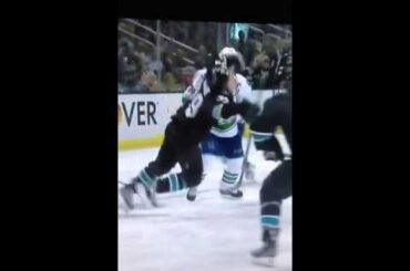 Logan Couture flails and dives