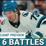 Sharks Training Camp Ready To Open With Fierce Competition for Top Six Spot